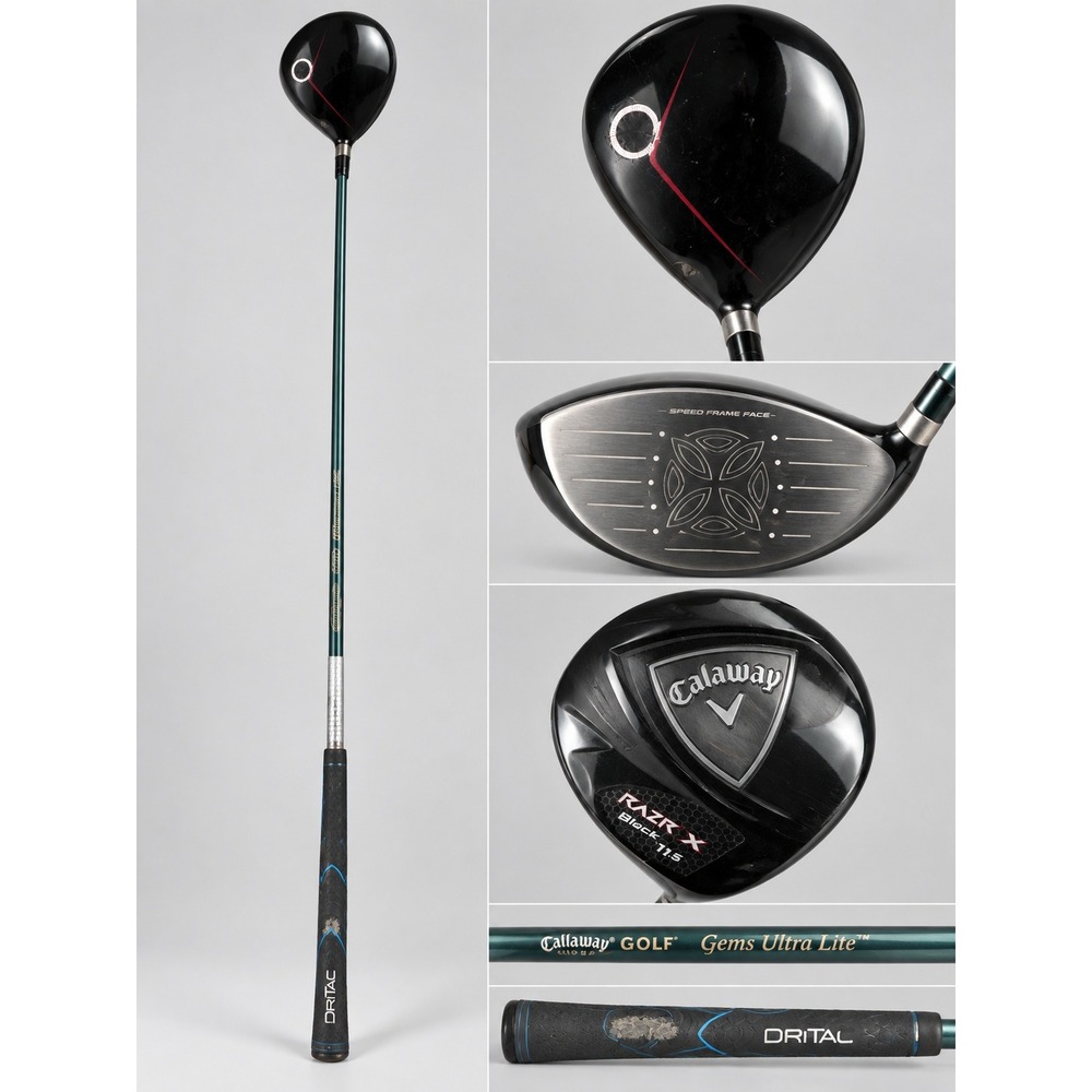 Callaway RAZR X Black Driver 11.5 Degree Right Hand Speed Frame Face Graphite